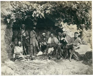 A walesi herceg kísérete Ain-et-Tinben (Khan Minyeh), 1862